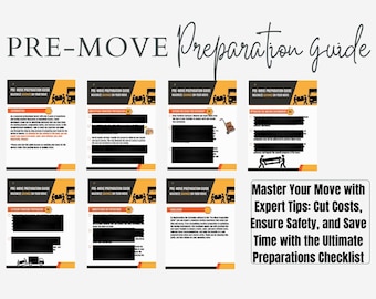 Pre moving day checklist, pre moving to do list, moving to do list, moving organization, pre moving planner, new house moving,SAVE BIG pdf,