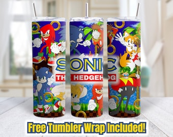 Sonic Tumbler Wrap, Sonic Tumbler Png, sonic PNG, Sonic Sublimation, Sonic Tumbler Design, sonic tumbler,  20oz Tumbler Wrap
