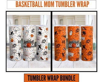 Basketball Mom Tumbler Wrap SVG, Tumbler Wraps, Cute Tumbler Designs, MomTumbler Wrap, Sublimation Designs, Mom Tumbler Designs, Tumbler PNG