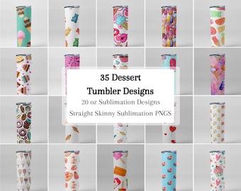 Cute Tumbler Wrap PNG Bundle, 20 0z Skinny Tumbler, Ice Cream Tumbler Wrap, Tumbler PNG Bundle, Tumbler Design Bundle