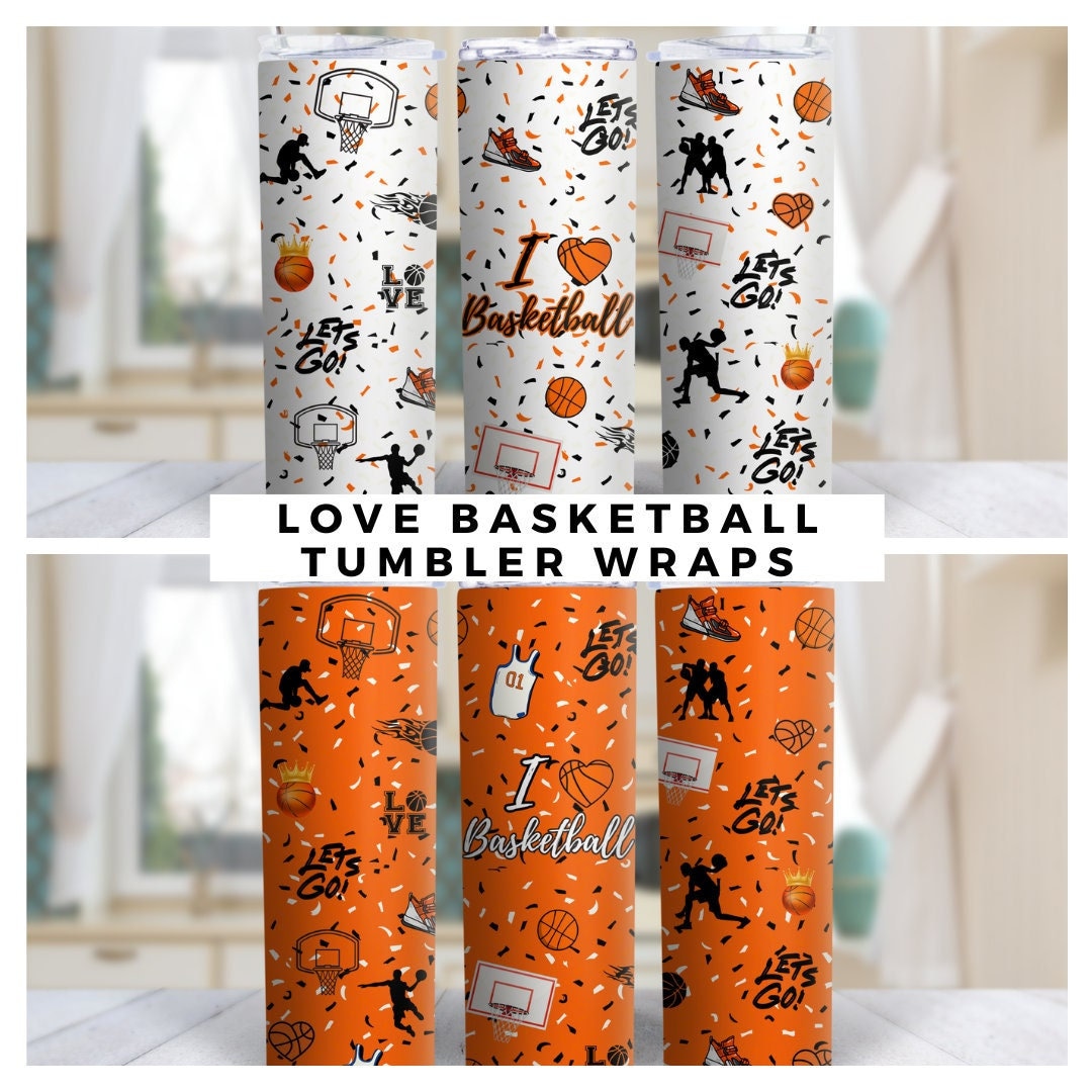 Basketball Tumbler Wrap Basketball Svg Designs Love Etsy