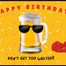 Printable Birthday Card, Beer Happy Birthday Card Digital Download - Etsy