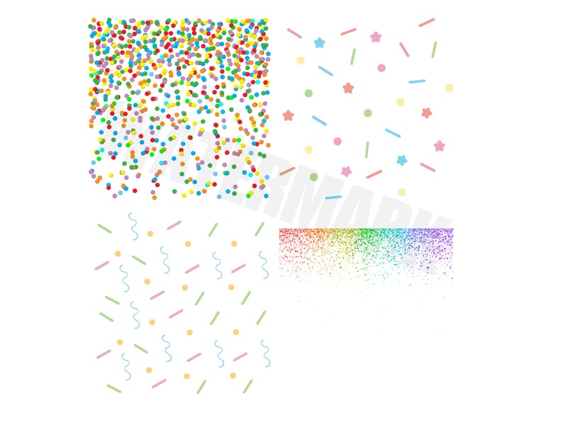 Confetti SVG Confetti Clipart Confetti PNG Glitter Clipart Etsy