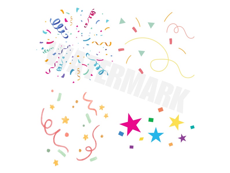 Confetti SVG Confetti Clipart Confetti PNG Glitter Clipart Etsy