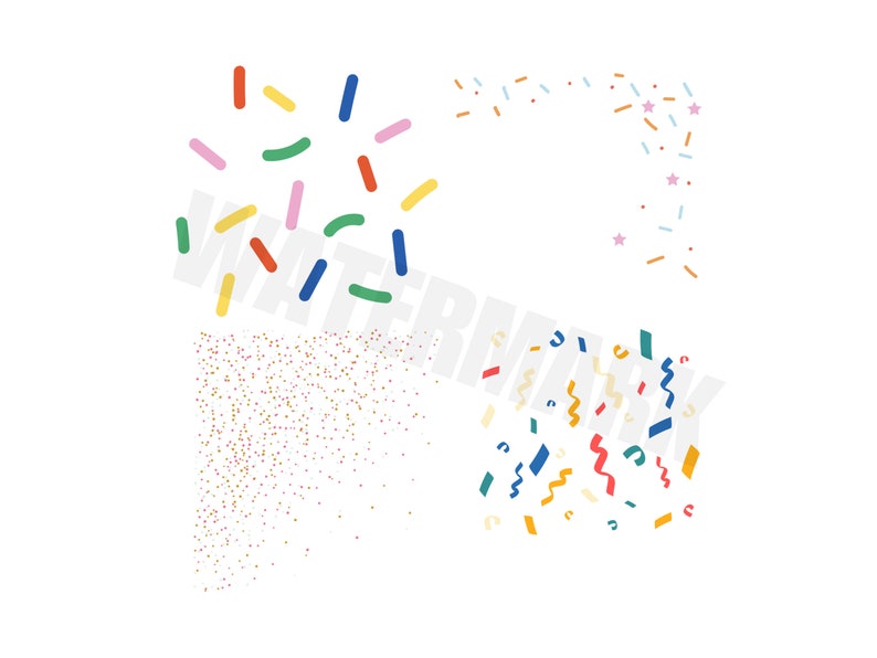 Confetti SVG Confetti Clipart Confetti PNG Glitter Clipart Etsy