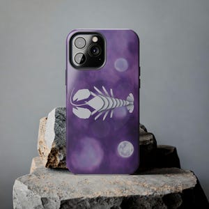 Lobster Phone Case | Purple Galaxy Lobster Case | Aesthetic Celestial iPhone Case | Mystical Android Case | Lobster Lover Gift
