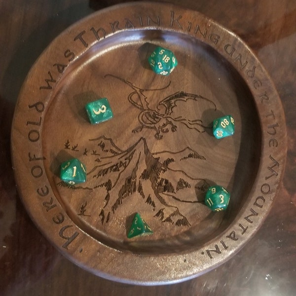 Hand made Wood  lord of the rings tray
