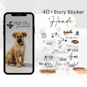 40+ Story Sticker | Dog | Pets | Dogs | digital stickers | Instagram Stickers