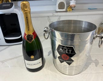 Moet & Chandon Vintage 1970's Champagne Ice Bucket Argit From France.