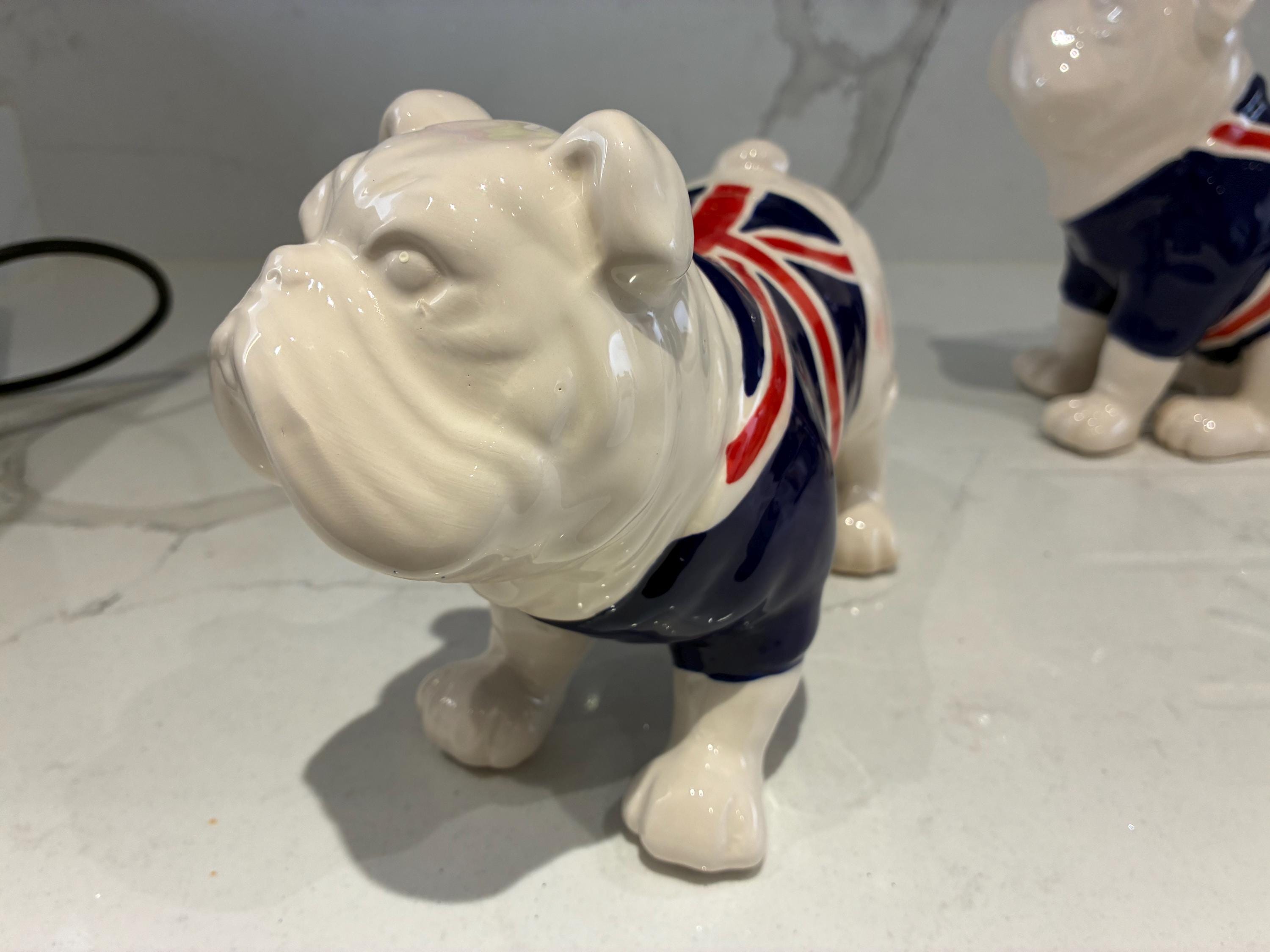 Bulldog Figurine Union Jack - Etsy