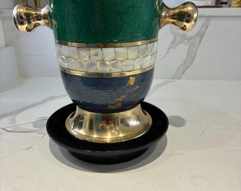 Balde de gelo vintage francês em estilo cloisonné