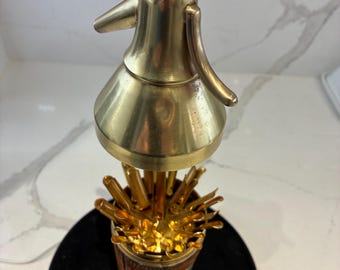 RARE vintage novelty Sodastream cigarette dispensers leather and metal