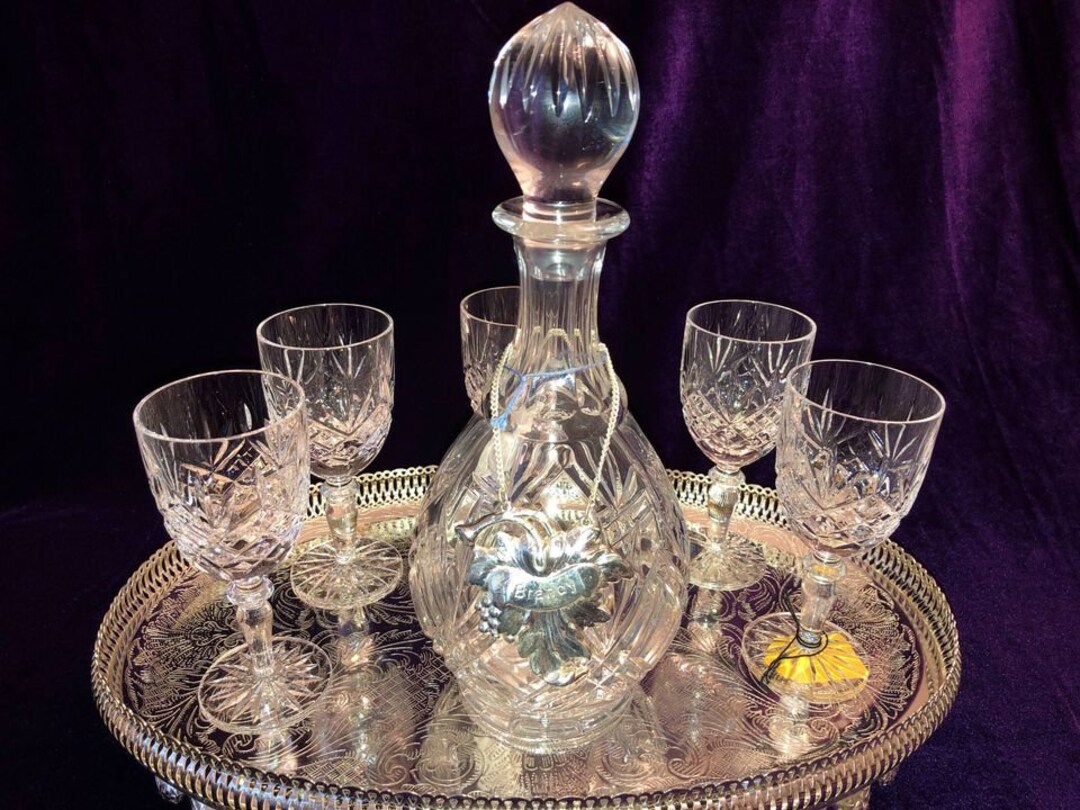 Edinburgh Crystal Decanter & Glasses Etsy UK