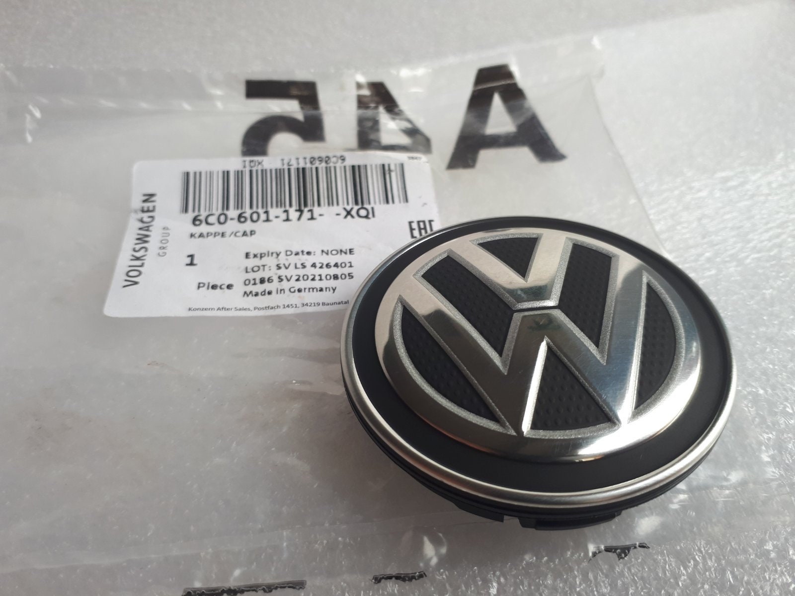 Genuine 4x VW Wheel Center Caps 56mm Outer Rim Hub Cap 6C0601171