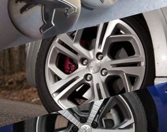 Cache-moyeux Centrale Pour Peugeot 2008 I (2016-2019) – Lot De 4 Enjoliveurs Diamètre 60 Mm, Protection Et Style - 8
