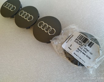 4x Centre De Roue Audi 62mm Cache Moyeu De jante Audi Cabochon de roue d'origine 8T0601170