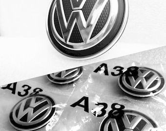 4× Centro ruota VW 66mm Coprimozzo cerchio in alluminio GOLF MK7 Tiguan AD1, T-ROC 5g0601171