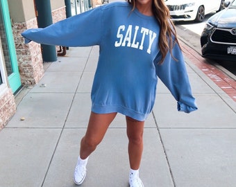 Beach Shirt, Beach Sweatshirt, Salty Shirt, Beach Shirts, Beach Shirts for Women, Trendy Beach Shirt, Summer Shirt, Comfort Colors Beach