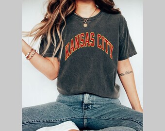 Vintage Kansas Shirt, Comfort Colors, Kansas Shirt, Kansas City Shirt, Kansas Tshirt, Kansas City Tshirt, Vintage Kansas City Shirt, Kansas