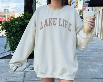 Lake Sweatshirt, Cabin Sweatshirt, Lake Day Shirt, Lake Life, Crewneck, Lake Shirt, Lake, Camping Sweatshirt, Oversized Aesthetic, Minnesota