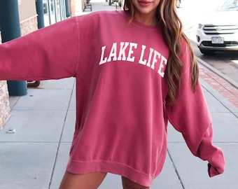 Comfort Colors, Lake Sweatshirt, Lake Life, Lake Life Sweatshirt, Lake Sweatshirts for Women, Lake Life Shirt, Lake Shirt, Lake Crewneck