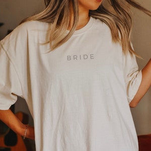 Comfort Colors  Bride Shirt, Minimalist Bride Shirt, Modern Bride Shirt, Gift for Bride, Minimalist Gift For Bride