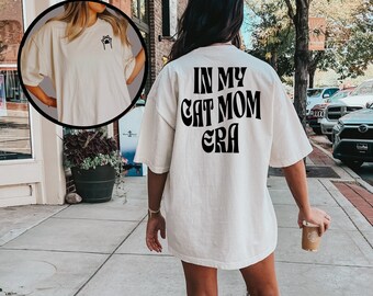 In My Cat Mom Ära Shirt, Geschenk für Katzenliebhaber, Katzenliebhaber Geschenk, Katzenliebhaber Shirt, Trendy Katzen Shirt, Komfort Farben Katzen Shirt, Lustige Katzen Geschenk