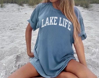 Comfort Colors, Lake Life Shirt, Lake Shirt, On The Lake, At the Lake,  Vacation Shirts, Gift for Her, Camper Shirt, Lake Vibes, Lake Day