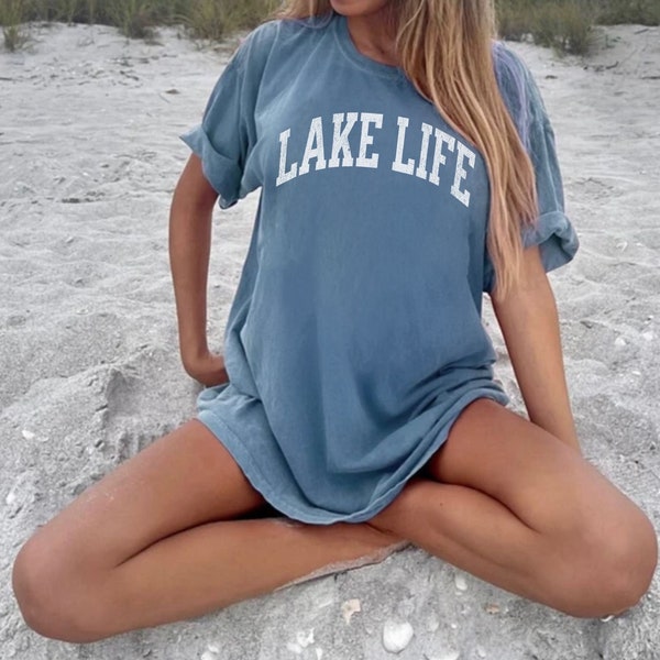 Comfort Colors, Lake Life Shirt, Lake Shirt, On The Lake, At the Lake,  Vacation Shirts, Gift for Her, Camper Shirt, Lake Vibes, Lake Day