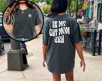 In My Cat Mom Ära Shirt, Geschenk für Katzenliebhaber, Katzenliebhaber Geschenk, Katzenliebhaber Shirt, Trendy Katzen Shirt, Komfort Farben Katzen Shirt, Lustige Katzen Geschenk