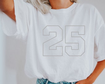 Custom Football Number Shirt, Comfort Colors®  Football Mom Shirt, Custom Football Mom Shirt, Custom Baseball Shirt, Custom Soccer Shirt