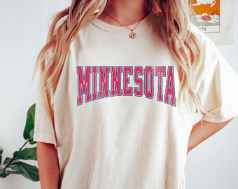 Comfort Colors, Minnesota Baseball Shirt, Minnesota Baseball, Baseball Shirt, Minnesota Shirt, Summer Shirt, Oversized Minnesota Shirt