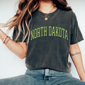 Comfort Colors, North Dakota Shirt, North Dakota, North Dakota  Shirt, North Dakota Shirt