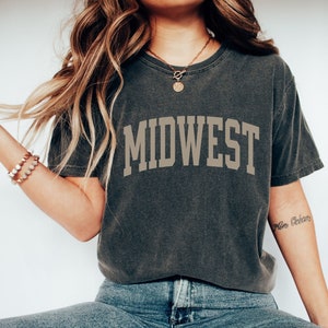 Comfortkleuren, Midwest Shirt, Retro Shirt, Vintage Shirt, Trendy Shirt, Oversized Esthetisch, Minnesota Shirt, Midwest T-Shirt, Michigan