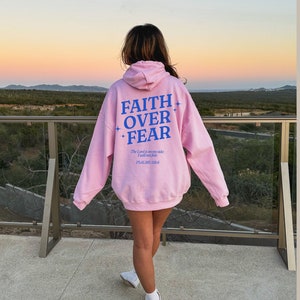 Faith Hoodie Faith Cross Hoodie Christian Gift Love and Grace