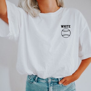 Comfort Colors Baseball Custom Name Shirt, Unisex Trendy Baseball Shirt, Custom Baseball Shirt, Custom Baseball, Baseball Shirt Women