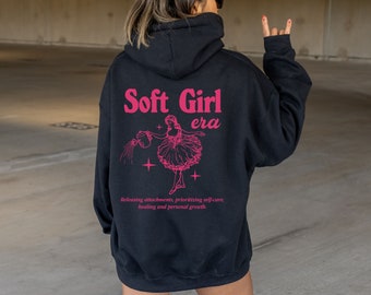 Weicher Mädchen Ära Hoodie, Self Care Hoodie, Oversized Hoodie, Trendy Hoodie, Tumblr Hoodie, Ästhetischer Hoodie, Trendy Oversized Sweatshirt