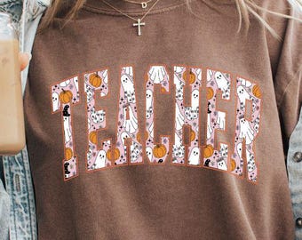 秋の先生シャツ、ハロウィンの先生シャツ、秋の先生シャツ、ハロウィンの先生シャツ、秋の先生Tシャツ、ハロウィンの先生Tシャツ
