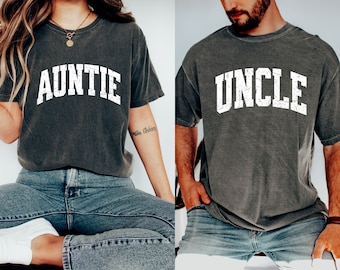 Comfort Farben, Tante und Onkel Shirts, Tante Shirt, Tante Shirt, Onkel Shirt, Onkel Geschenk, Tante Geschenk, passende Shirts, Tante und Onkel