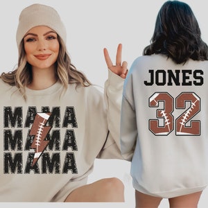 Custom Football Sweatshirt, Football Mom Sweatshirt, Football Sweatshirt, Football Crewneck, Football Shirt, Football Mom Shirt, Football