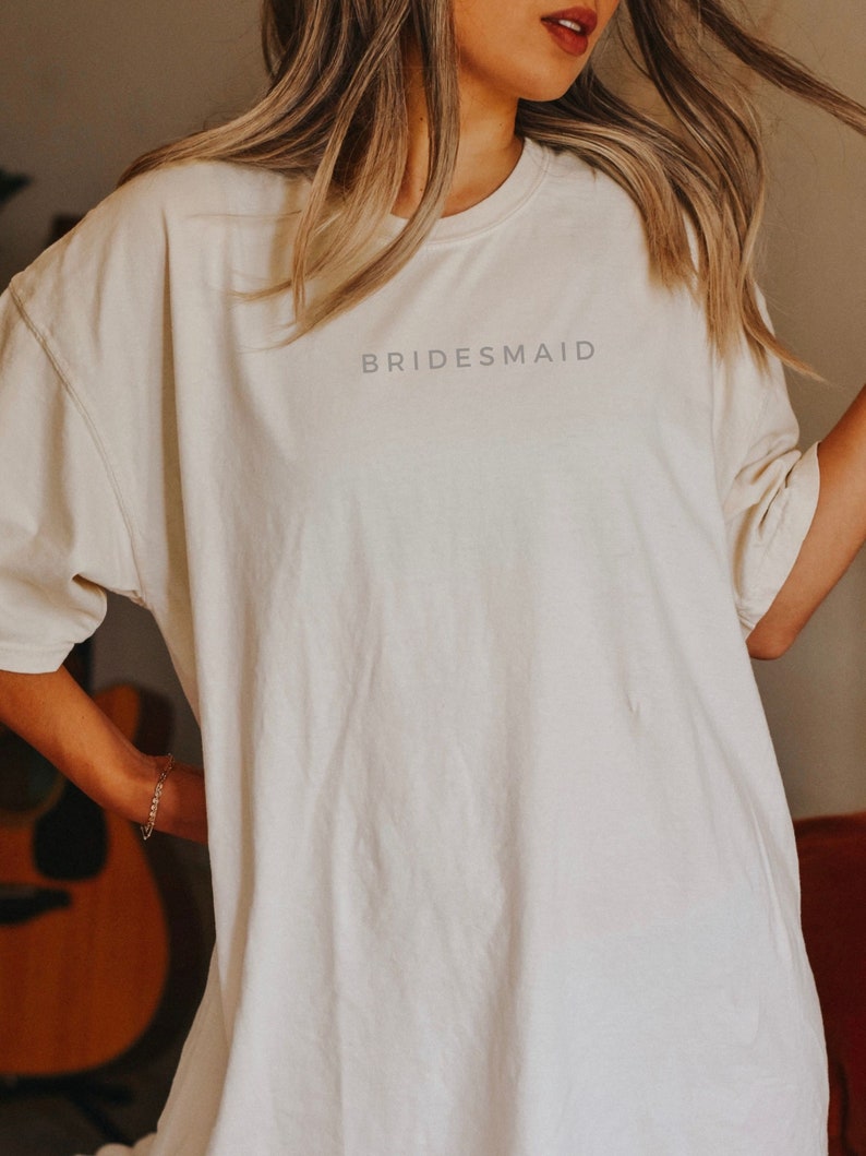 Comfort Colors, Bridesmaid Shirt, Getting Ready Outfits for Bridesmaids, Bridesmaid Shirts Getting Ready, Bridesmaid Getting Ready Outfit Ivory - Bridesmaid