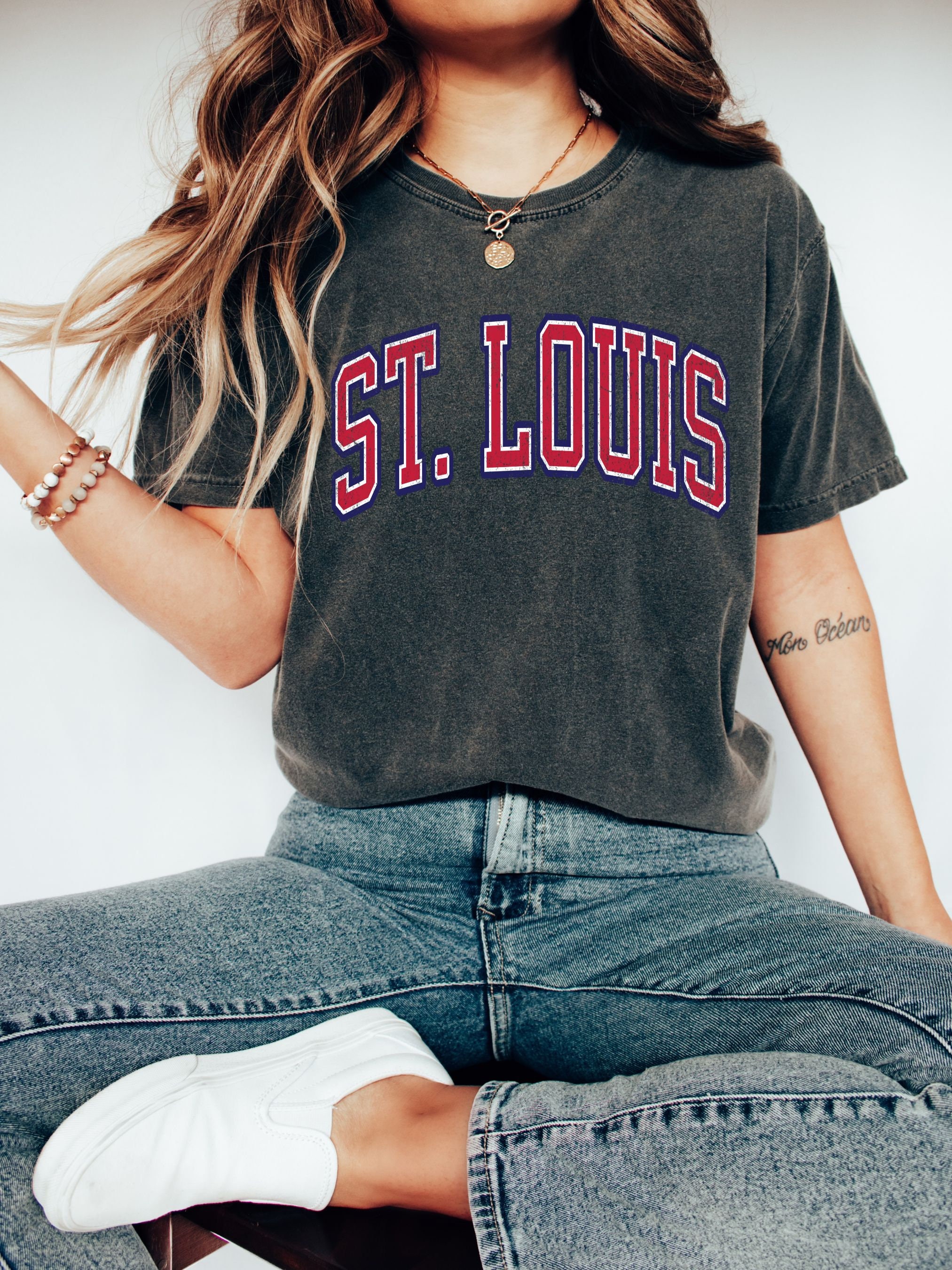 St. Louis Cardinals Comfort Colors Shirt – Bluff Town District Marketplace