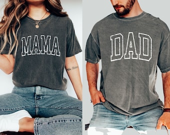 Comfort Colors Dad Shirt, Matching Mom and Dad Shirts, Dad Gift, Father's Day Gift, Shirt for Dad, Dad Tshirt, Father's Day Shirt Gift