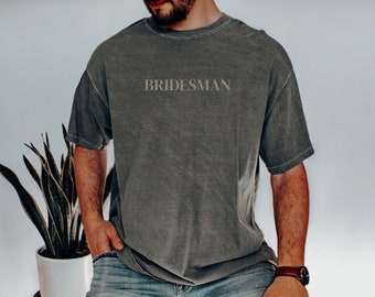 Camisa de dama de honra em cores confortáveis, camisa de festa de noiva masculina, camisa de dama de honra, presente para dama de honra, camisa de dama de honra, camisa de homem de honra