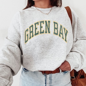 Green Bay Sweatshirt, Green Bay Crewneck, Wisconsin Sweatshirt, Wisconsin Crewneck, Wisconsin Shirt, Green Bay Shirt, Green Bay Gift