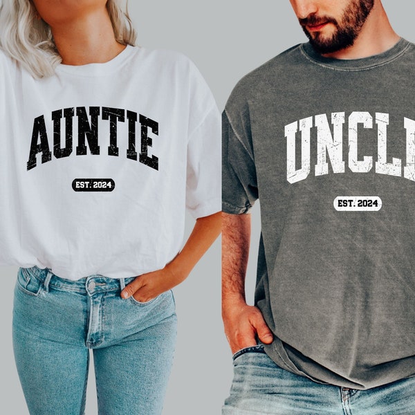 Aunt Est 2024 Shirt - Etsy New Zealand