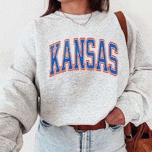 Kansas Sweatshirt, Kansas Crewneck, Oversized Kansas Sweatshirt, Vintage Kansas, Retro Kansas Shirt, Kansas  Shirt