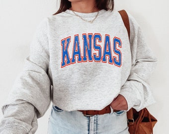 Kansas Sweatshirt, Kansas Crewneck, Oversized Kansas Sweatshirt, Vintage Kansas, Retro Kansas Shirt, Kansas  Shirt