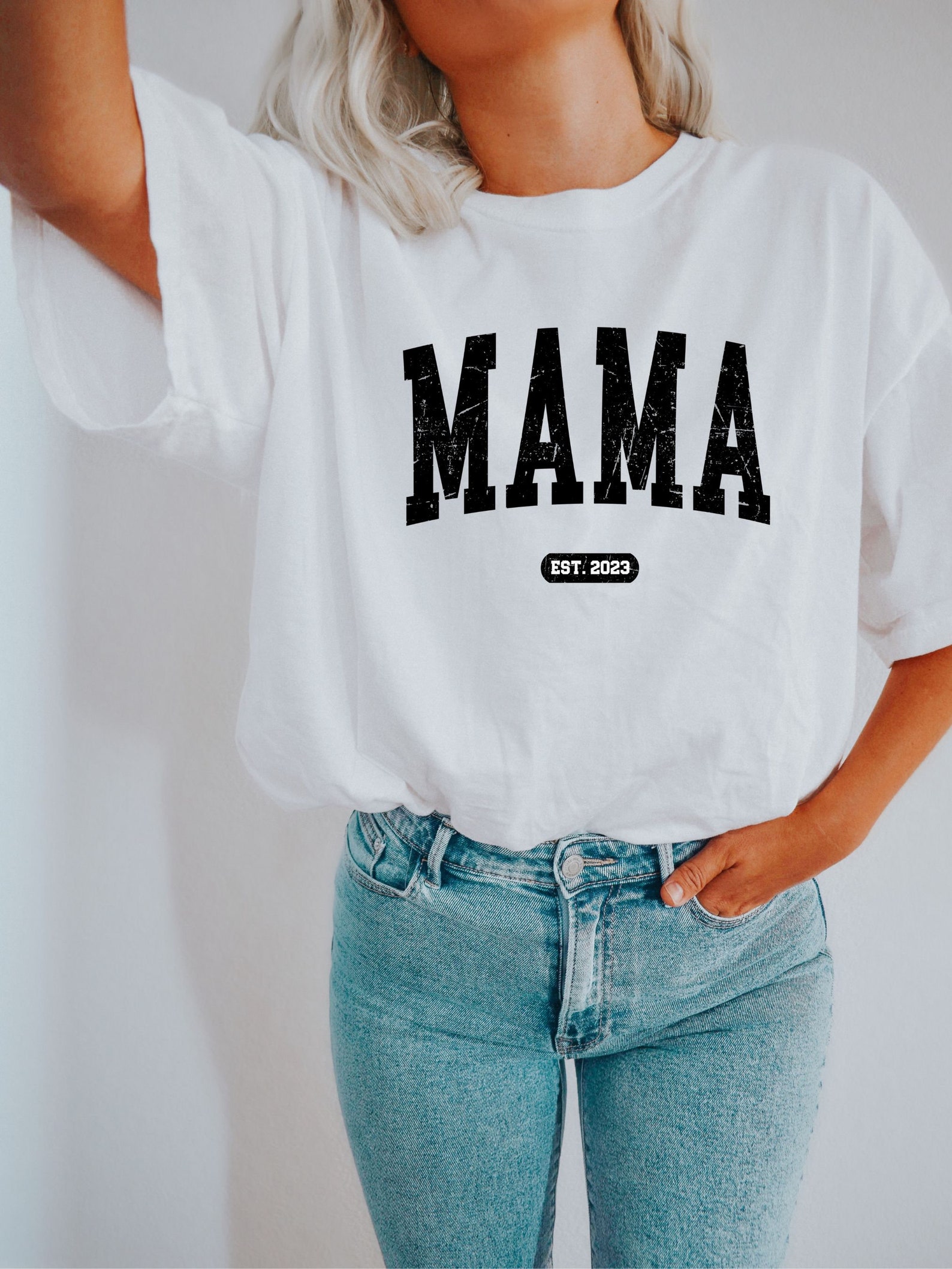 Comfort Colors Mama Established 2023 Shirt New Dad Shirt - Etsy