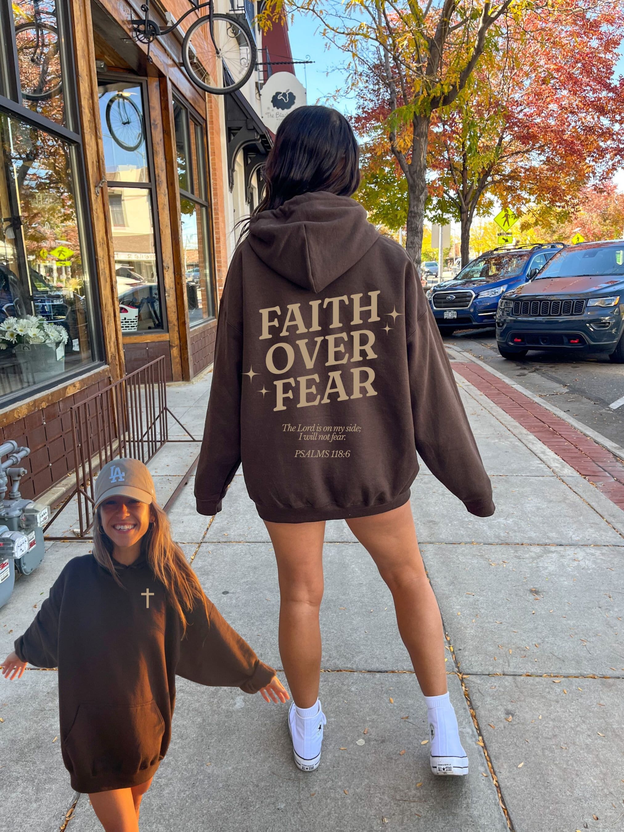 Faith Over Fears Christian Sweatshirt Faith Over Fears Christian Sweatshirt